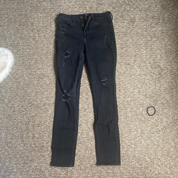 Hollister Black Ripped Skinny Jeans - Picture 1 of 3